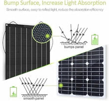 KZZAAO 2000W Solar Panel Flexible Solar Cell 18V ETFE DIY Cable Waterproof Outdoor Car RV Rechargeable Power System for Car RY