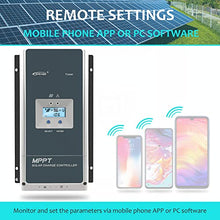 EPEVER 100A MPPT Solar Charge Controller 12V/24V/36V/48V DC Automatically Identifying System Voltage Max.PV 150V Solar Panel Regulator (Tracer 10415 an)