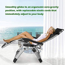 IIPOSAQQ Zero Chair Patio Chair Lounge Chair Chaise Recliner Outdoor Folding Adjustable Heavy Duty Zero Chair for Patio Pool Beach Lawn Deck Yard (Color : Silver)