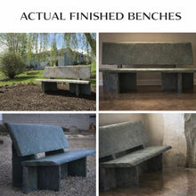 Walttools Concrete Bench Mold – 6 ft Heirloom Slate Precast Casting Form – Heavy-Duty Polyurethane Outdoor Concrete Bench Mold for DIY & Professional Hardscape Projects