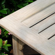 Cambridge Casual Teak Auburn Outdoor Console Table, Solid Indonesian Teak Wood in Weathered Gray Finish, Stylish and Durable Patio Accent or Plant Table for Porch, Deck, Garden, or Outdoor Entryway