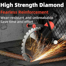 Electric Concrete Saw with Saw Blades, 8900W Toroidal Electric Concrete Cutting Saws, Wet Water Supply, Cutting Depth, Ring Saws Cutter for Slotting Brick