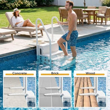 4-Step Heavy Duty Non-Slip Above Ground Pool Ladder