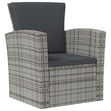 MNCVXAXG 16 Piece Patio Lounge Set with Cushions Poly Rattan Gray