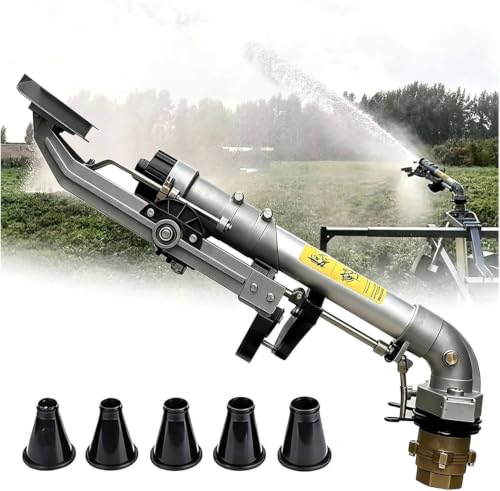 XUXIAO High Pressure Farm Irrigation Sprinkler, Farm Watering Rain Gun withoutstand