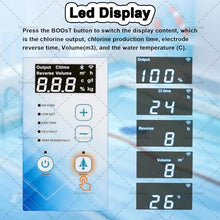 ZXAMZDM Salt Pool Chlorinator System, Smart Chlorine Generator for Above Ground Pool, Built in WiFi App Remote Control Saltwater Swimming System 85M3/20g/h (Size_Name 85M3/20g/h)