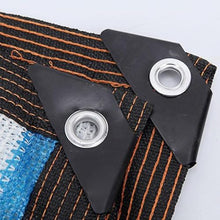 75% UV protection Sunshade Net Mesh Sail Sun Shelters,Blue and White Sunscreen Fabric Shade Netting,Use in Striped Car Plant Insulation Shading Net (10mx45m/32.8ftx147.6ft)