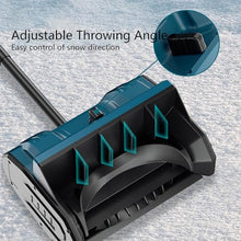 Foldable Snow Thrower, Cordless Snow Shovel with Directional Plate, Throw The Snow Further, Handheld Electric Snow Shovel for Driveway Winter Snow Removal(One Battery)