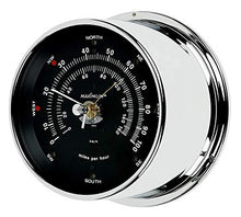 Maximum Maestro Wind Speed & Direction Monitor - Chrome Case, Black Dial
