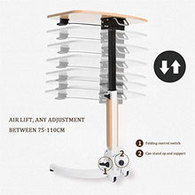 care table sofa side table height adjustable tilt for the home and outdoors Suitable portable computer table (Color White) White