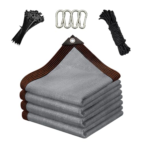 PIPRE 90% 35 x 50 ft Sunblock Shade Cloth Cover Mesh UV Resistant Net for Garden Flower Plant Greenhouse, Gray