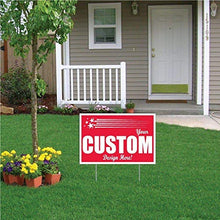 VictoryStore Custom Realtor Yard Signs Set of 2 - 12 x 18 Inches Full Color Printed 2 Sided with EZ Stakes