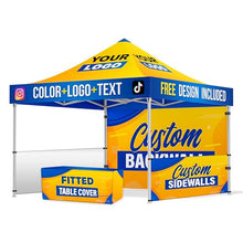 Dot4Dot Custom Canopy with Logo for 10x10 Pop Up Tent Heavy Duty
