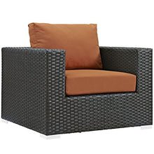 Modway Sojourn Wicker Rattan 10 Piece Outdoor Patio Sectional Set Canvas Tuscan