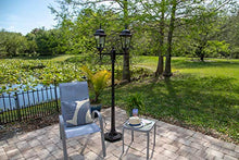 Kenroy Home Villa 6' Traditional 2-Light Decorative Vintage Outdoor Portable Street Lamp with Clear Glass Panels for Deck, Patio, Porch, Walkways, or Backyard Events, Oil Rubbed Bronze