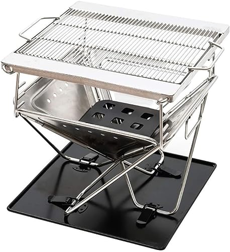 Barbecue Grill Portable Charcoal Grill Smoker Grill for Outdoor Cooking Camping Hiking Picnics