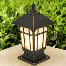 SyLaBy Column Head Lamp, Waterproof Outdoor Door Pillar Lamp Creative Outdoor Courtyard Garden