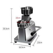 QYDZSHOP Hamburger Forming Machine Maker Manual Press Machine, Grill Burger Press Tool,4/5/6inch, Heavy-Gauge Stainless Steel,with Hamburger Paper Pack (500 Sheets) Perfect for Kitchen Meat Forming