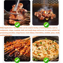 WYDDARY 2000Pa Stainless Steel Natural Gas Grill Griddle Commercial Home Camp Countertop Flat Cooking Griddle Grill 2 Burners Adjustable Temperature Control 122°F-572°F
