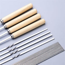 Grilled Fish Clip Stainless Steel Mesh Barbecue Skewer Household Grill Net Set