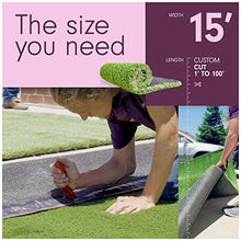 MEGAGRASS 10x90 Feet Premium Deluxe Artificial Grass Green