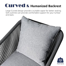 Home Care Wholesale 11 Pieces Patio Dining Set for 10 All Weather Outdoor Furniture with Cushions and Pillows Darker Grey Cushion