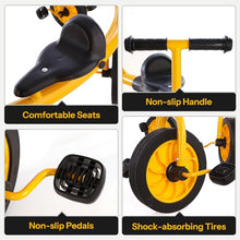 Amzealot Toddler Tricycle 360° Spin 6-Seater Yellow