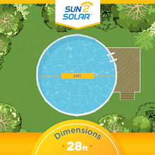 Sun2Solar Blue 28 ft Round Pool Solar Cover | 1600 Series | Heat Retaining