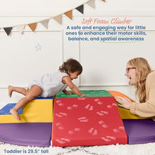 ECR4Kids SoftZone Little Me Wall Climb and Slide Beginner Playset, 6-Piece Assorted