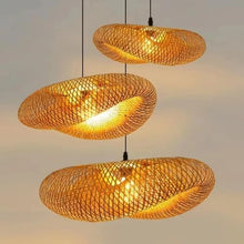zhongheng Pendant Light Fixture,1-Light Handmade Woven Pendant Lighting,with Adjustable Rustic Basket,for Kitchen Island Farmhouse Dining Room Living Room(31.5in)