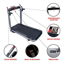Sunny Health & Fitness ASUNA SpaceFlex Electric Running Treadmill Silver