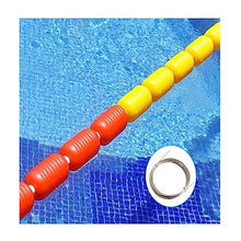 GRRICEPL Swimming Pool Lane Lines, Pool Floating Rope, Competition Rope Isolation Separation Waterline, Swimming Pool Accessory, Safety Float Lines (Color : 9cm/Multi-Colored, Size : 15m)