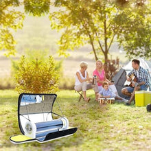 CHIPEL Solar Powered Camping Grills, Foldable Solar Grill Stove Made of Stainless Steel, Cooking in the Sun, The Temperature Can Reach 120-330 °C, for Camping Cooking Outdoors