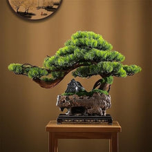 YXIANG56Q Fake Plants Artificial Bonsai Tree with Rectangular Base Living Room Office Desktop Decorative Fake Potted Plants Bonsai Tree