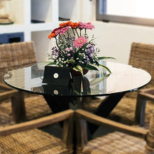40 Inch Round Tempered Glass Table Top- Ogee Polished Edge -1/2” Thick Round Glass Table Top–Heavy Duty, Dining, Coffee, and Office Tables by Fab Glass and Mirror