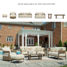 Signature Design by Ashley 1-Piece Wood-Look Outdoor Loveseat with Cushion