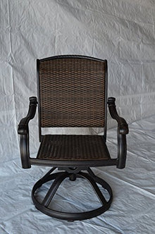 Patio Land Santa Clara Outdoor Dining Set of 8 Chairs Dark Bronze