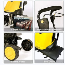 MekUk Garden Tiller & Cultivator Garden Gear Electric Garden Tiller,Cultivator Rotavator,6 Blades,Tillage Depth 22cm,Plow Width 45cm for Garden Care Compacted Soils and Lawn Yard