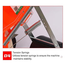 Hand Push Double Row Seeder, Garden Push Seeder Planter, Simultaneous Sowing and Fertilization, Garden Seed Planter Spreader for Farms and Gardens(7 Mouths)