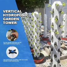 FLTRGO Hydroponics Growing System 32/48 Pods Vertical Hydroponics Tower Aeroponics Growing Kit, Smart Garden Planter Herbs Germination Kit with Hydrating Pump, Adapter, Net Pots
