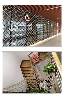 YUEMNRUS Natural Jute Plant Climbing Net Thick Garden Trellis for Climbing Plants, Beans, and Fruits(6Mx10M(19.7FTx32.8FT))