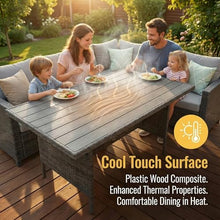 Wisteria Lane 7 Piece Patio Furniture Set, Patio Sectional for All Weather
