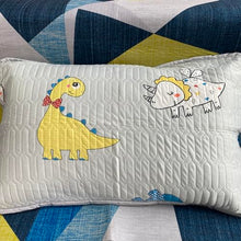 WYIRONG Dinosaur Theme Pillowcase Grey and Yellow
