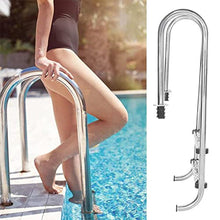 Pool Ladder 2-Step Stainless Steel Inground Swimming Pool Stairs W/Non-Slip Footstep for Above Ground Pools