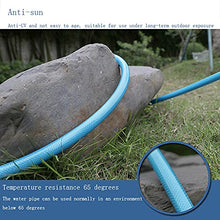 C/H PVC Garden Fiber Braided Water Hose Pipe 30M Blue