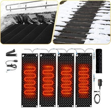 AMHUKIP Snow Melting Mat for Outdoor Stairs - Slip-Proof, Waterproof, and Efficient Snow Removal Solution 5Pcs 40x60cm/15.7x24in(40x200cmx4Pcs)