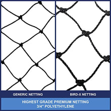 Bird-X Heavy-Duty Netting 50ft x 100ft Black