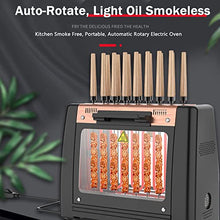 Electric Rotisserie Grill for Kebabs, Skewers and Roasts Smoke Free 360 Degrees Rotating with 16 Skewers, Multi-Function Electric Grill Smokeless Shawarma Rotating Oven Barbecue Grill for Home Use