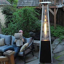 AIZYR Waterproof Outdoor Garden Gas Heater with Temperature Control Flameout Switch/Wheels for Balcony, Courtyard, Garage, Patio