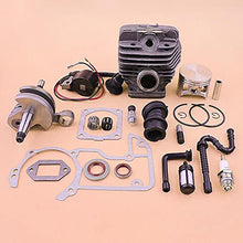 AFcBa 54mm Cylinder Piston Crankshaft Ignition Coil Gasket Oil Filter Line Hose Set Kit Fit for MS660 066 MS 660 Replacement Parts
